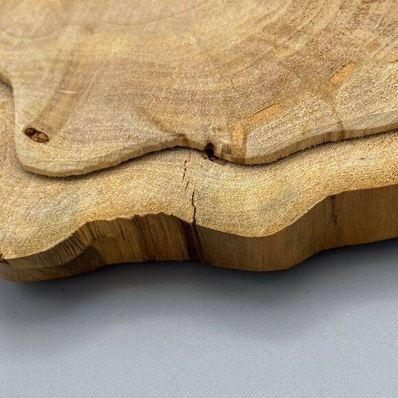 Vtg Hand Carved Tree Stump Trinket Box Removable Lid Mancave Cottagecore Deer - Picture 6 of 15